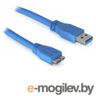 USB A/B/Micro/Mini/Type-C USB A/B/Micro/Mini/Type-C ATcom USB 3.0 AM - Micro-B 0.8m Blue 12825