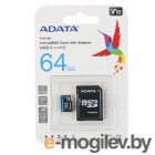   64GB Adata Premier MicroSDHC UHS-I A1 Class 10 100/25 MB/s  