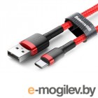 USB A/B/Micro/Mini/Type-C Baseus Cafule Type-C 2A 2m Red CATKLF-C09