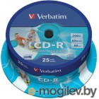 Verbatim CD-R 80min 700Mb 52x 25  Cake Box DL Printable 43439