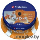 Verbatim DVD-R 4.7Gb 16 25  Cake Box Printable 43538