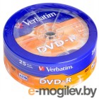Verbatim DVD-R 4.7Gb 16x Shrink/25 43730