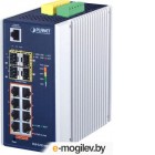 IGS-5225-8P4S  PoE     DIN- IP30 Industrial L2+/L4 8-Port 1000T 802.3at PoE+ 4-port 100/1000X SFP Full Managed Switch (-40 to 75 C, dual redundant power input on 48~56VDC terminal block, DIDO, ERPS Ring Supported, 1