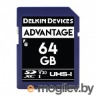   Delkin Advantage SDXC 64GB 633X UHS-I (Class 10) V30 (DDSDW63364GB)