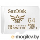   SanDisk and Nintendo Cobranded microSDXC SQXAT, 64GB, V30, U3, C10, A1, UHS-1, 100MB/s R, 60MB/s W, 4x6, Lifetime Limited