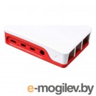  ACD  Red+White ABS Case for Raspberry 4B
