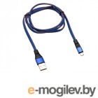 Rexant USB - MicroUSB 1m Blue Denim 18-1163