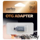 Perfeo PF-VI-O012 USB - MicroUSB OTG 3.0 Silver PF_C3002