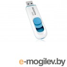 USB Flash, . Usb flash  A-data C008 White-Blue 16 Gb (AC008-16G-RWE)