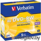  DVD+RW Verbatim 4.7Gb 4x Jewel case 5 (43229)