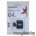   MicroSDXC 64Gb ADATA Premier Class10 UHS-I + 
