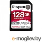 128Gb - Kingston SDXC UHS-II 300R/260W U3 V90 Canvas React Plus SDR2/128GB