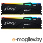Kingston Fury Beast Black RGB DDR5 DIMM 6000MHz PC48000 CL36 - 32Gb KIT (2x16Gb) KF560C36BBEAK2-32