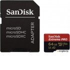   SanDisk Extreme Pro microSD UHS I Card 64GB for 4K Video on Smartphones, Action Cams & Drones 200MB/s Read, 90MB/s Write, Lifetime Warranty