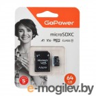  microSD GoPower 64GB Class10 70 / V30  